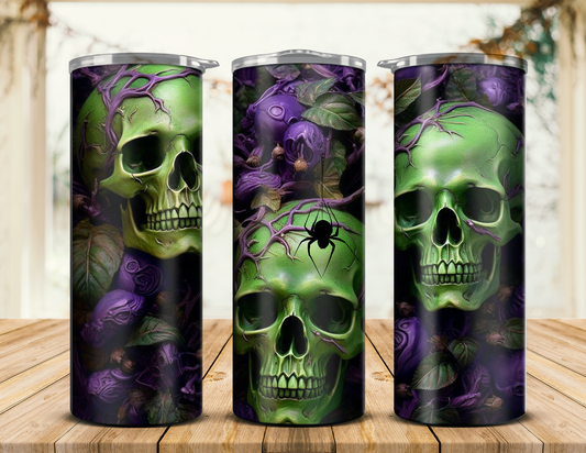 Green Skeletons SS Tumbler