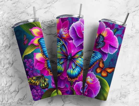 Butterflies and Orchids SS Tumbler